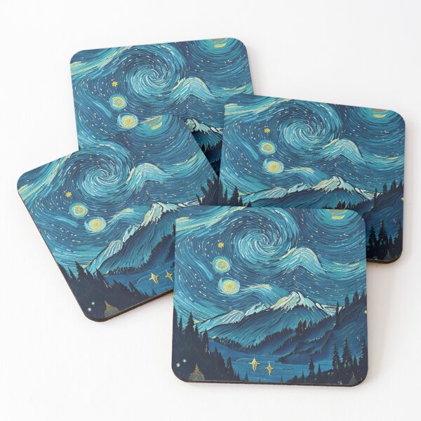 Item preview, moonlit sky designed and sold by fleurdesignart.