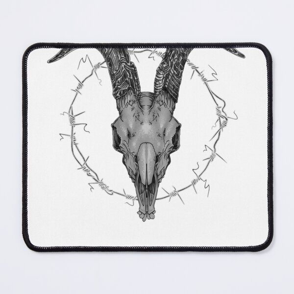 Item preview, Goat Skull B&W designed and sold by ChutneyPatrick.