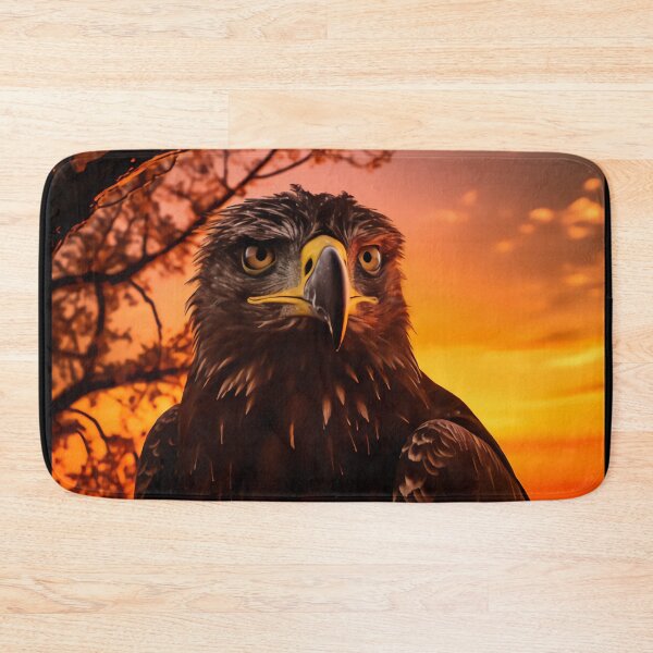 Item preview, Silhouette Soar: Majestic Eagle in the Radiant Sunset Embrace designed and sold by luvablelifeform.