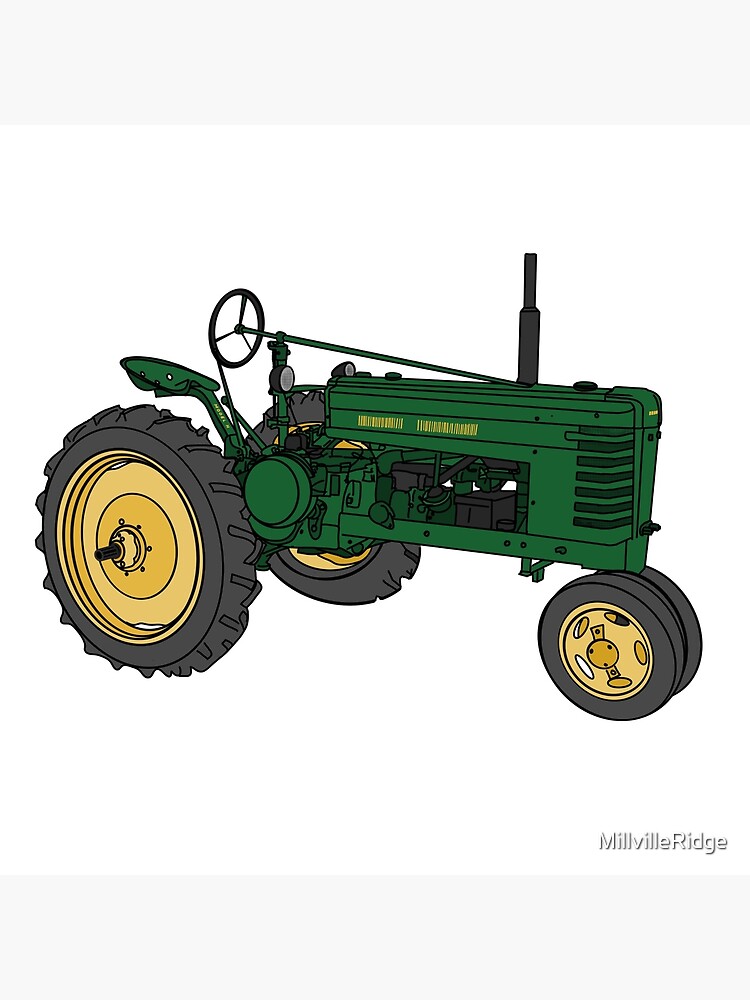 Kunstdruck for Sale mit John Deere-Traktor „H“ von MillvilleRidge