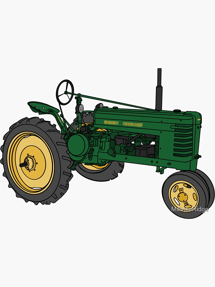 Green Tractor Flat PNG & SVG Design For T-Shirts