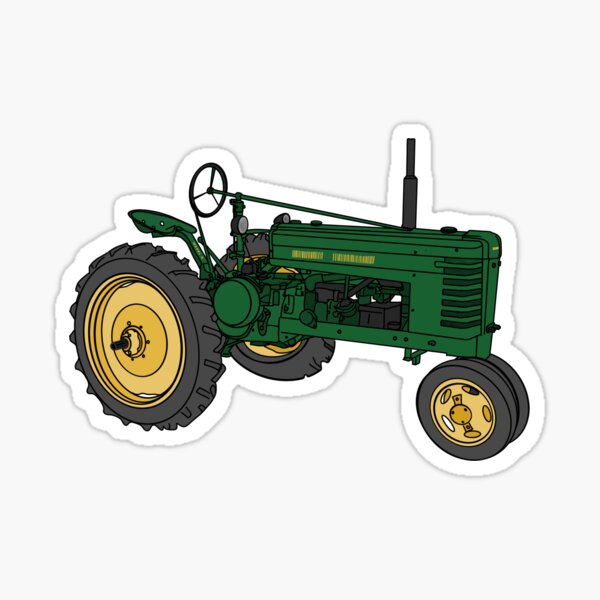 Autocolantes decorativos de ilustrações Trator 3d john deere - TenStickers