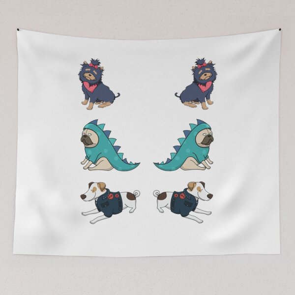 Item preview, Baby Dog Sticker Pack In Cute Outfits designed and sold by AlexianaThreatt.