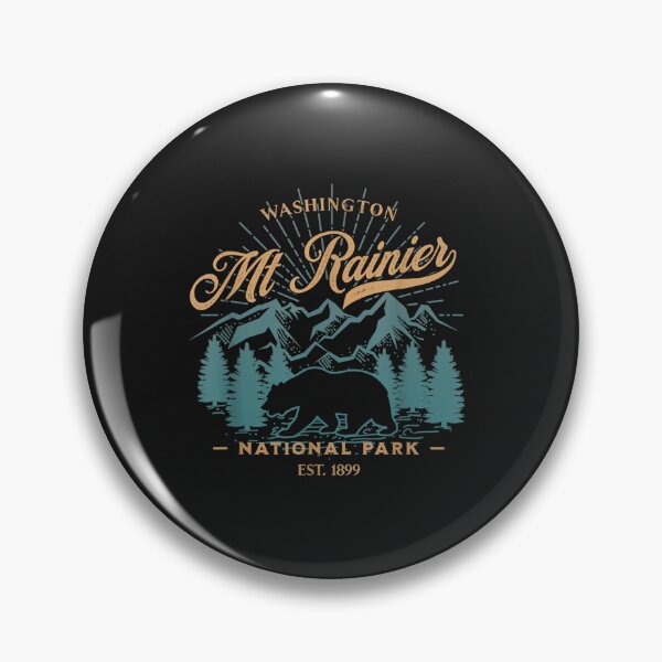 Item preview, Vintage Mount Rainier National Park Bear Souvenir designed and sold by touristbarred.