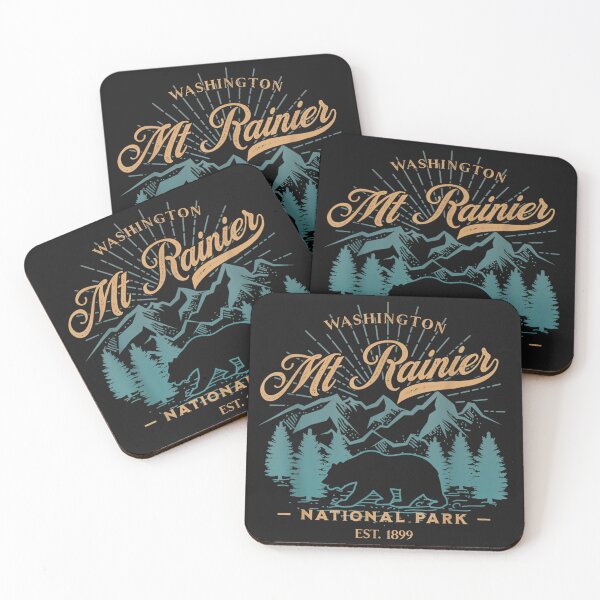 Item preview, Vintage Mount Rainier National Park Bear Souvenir designed and sold by touristbarred.