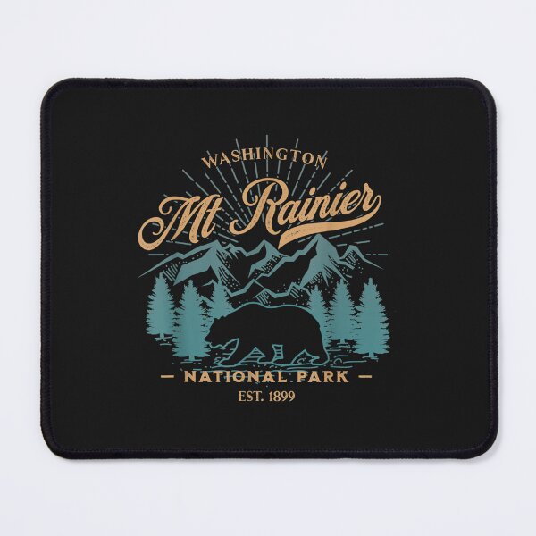 Item preview, Vintage Mount Rainier National Park Bear Souvenir designed and sold by touristbarred.