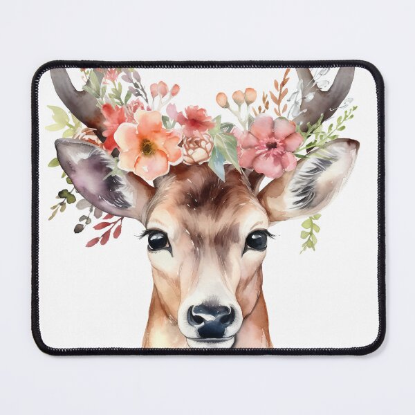 Item preview, Deer with Flower Crown designed and sold by CraftingImpulse.