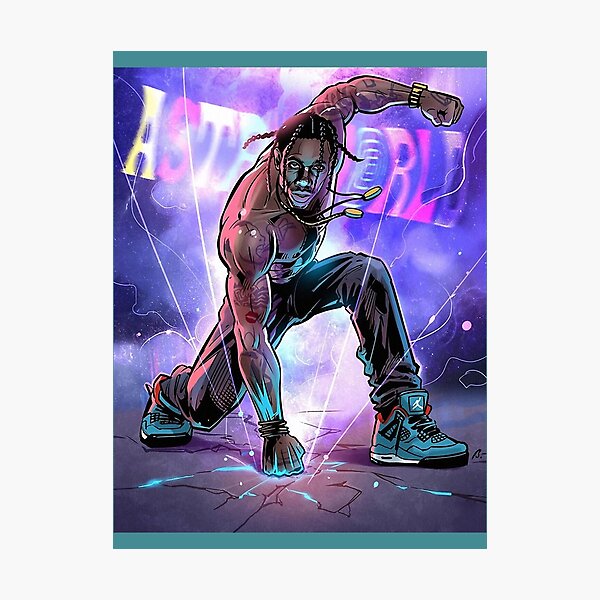 Travis scott Fortnite コラボ限定ポスター Travis Scott Cactus Jack Fornite World Backlight Poster - US