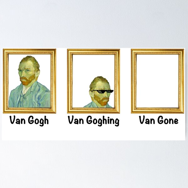Item preview, Van Gogh Van Goghing Van Gone Art History Joke for Nerds designed and sold by rosaliemillen.