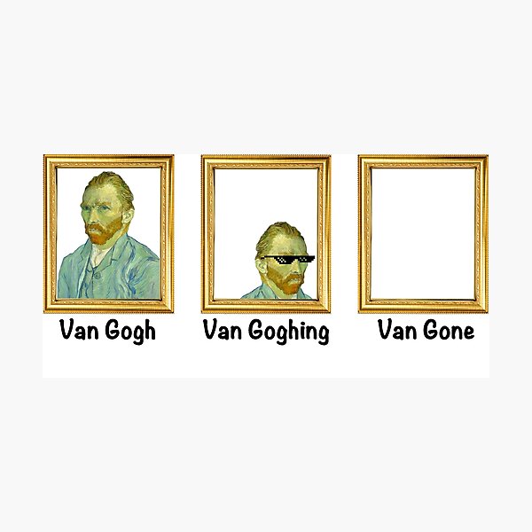 Item preview, Van Gogh Van Goghing Van Gone Art History Joke for Nerds designed and sold by rosaliemillen.