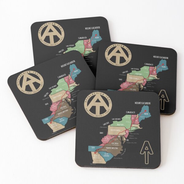Item preview, Appalachian Trail Hiking Map designed and sold by touristbarred.
