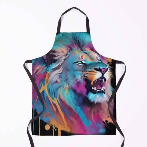 Item preview, Neon Roaring Lion designed and sold by printorina.