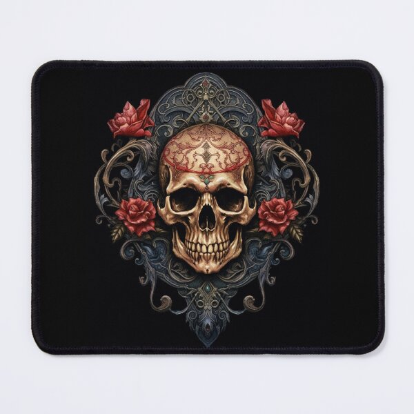 Item preview, Eternal Beauty: Skull and Rose Illustration in Rococo Realms designed and sold by UnplainShirt.