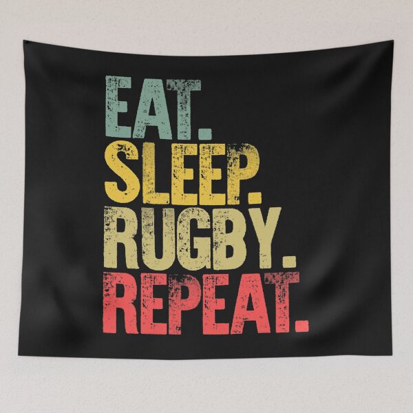 Artikelvorschau, Eat Sleep Repeat Geschenkshirt Eat Sleep Rugby Repeat 1 entworfen und verkauft von ZboncakReba.