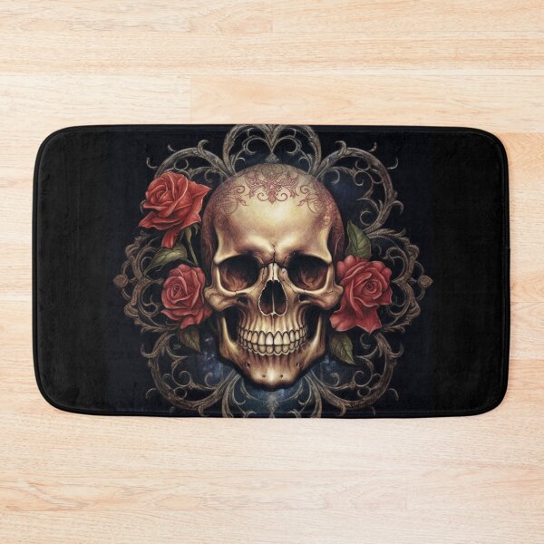Item preview, Eternal Beauty: Skull and Rose Illustration in Rococo Realms designed and sold by UnplainShirt.