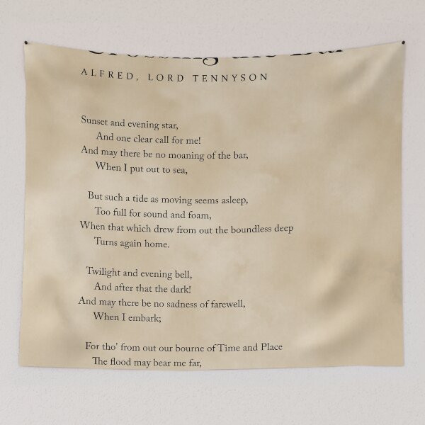 Item preview, Crossing The Bar - Alfred Lord Tennyson Poem - Literature - Typography 1 - Vintage designed and sold by Studio Grafiikka.