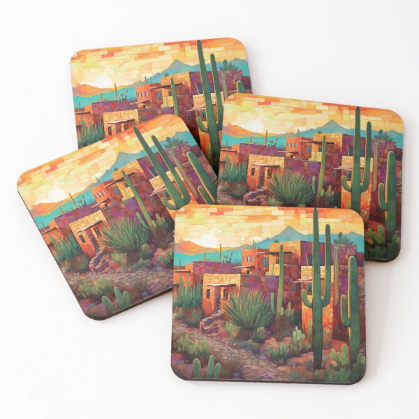 Item preview, Immerse Yourself in the Vibrant Beauty of Desert Art: Discover Brightly Colored Painting Prints That Capture the Essence of the Desert Landscape designed and sold by dopemonkey.