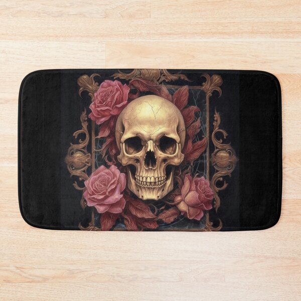 Item preview, Eternal Beauty: Skull and Rose Illustration in Rococo Realms designed and sold by UnplainShirt.