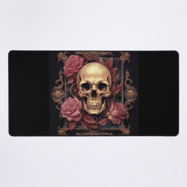 Item preview, Eternal Beauty: Skull and Rose Illustration in Rococo Realms designed and sold by UnplainShirt.