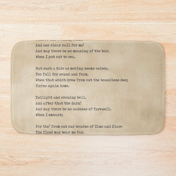 Item preview, Crossing The Bar - Alfred Lord Tennyson Poem - Literature - Typewriter Print 2 - Vintage designed and sold by Studio Grafiikka.
