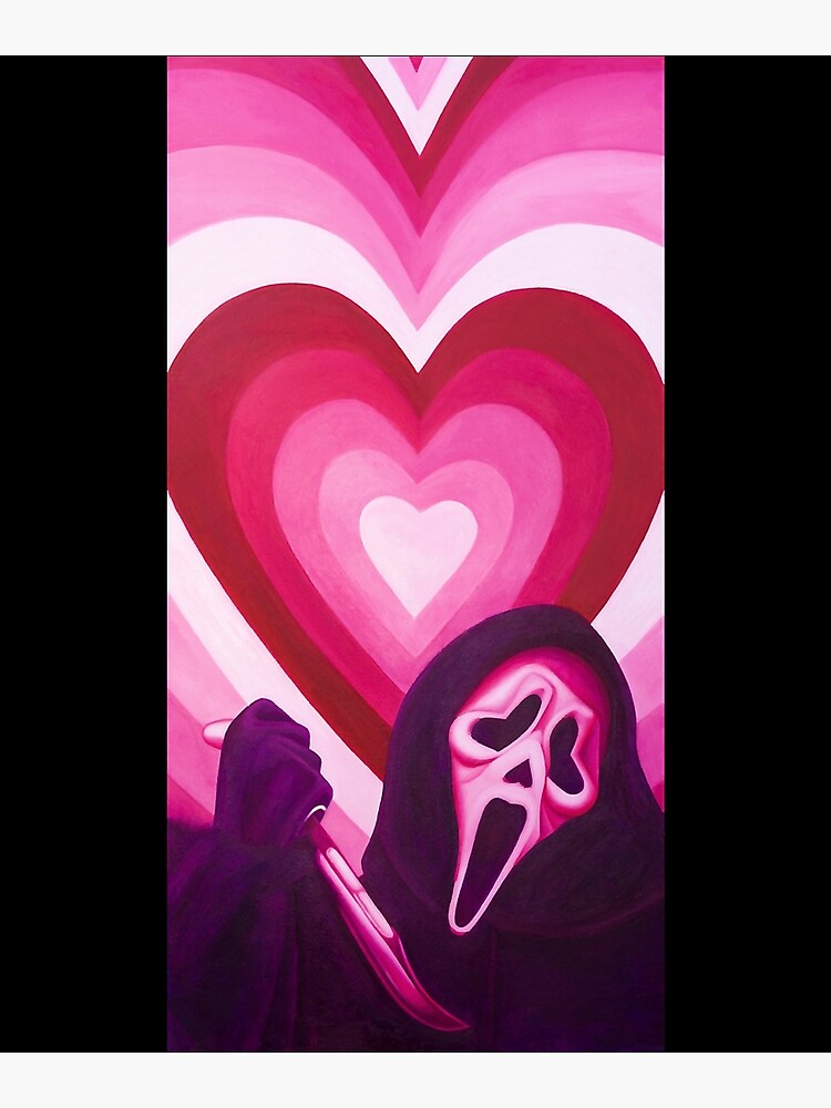 Valentine's Day Scream Ghostface Cold Rose Pink Color Changing