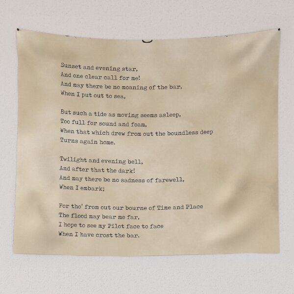 Item preview, Crossing The Bar - Alfred Lord Tennyson Poem - Literature - Typewriter Print 2 - Vintage designed and sold by Studio Grafiikka.