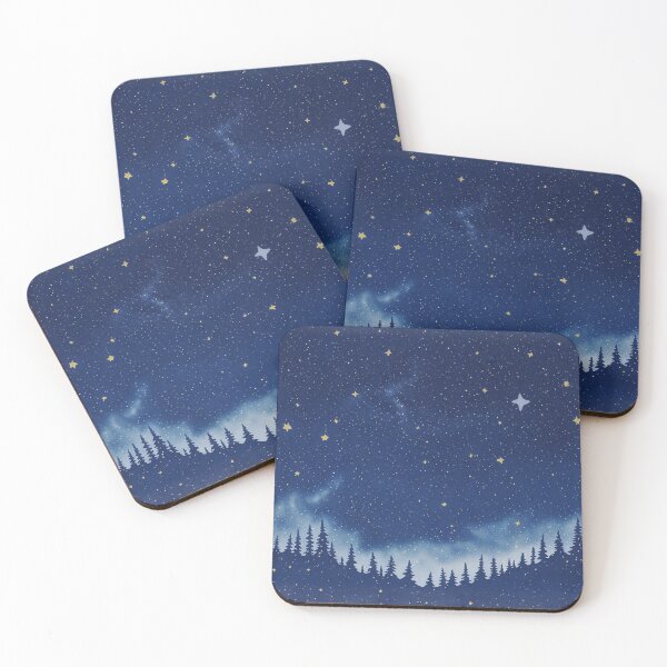 Item preview, Watercolor Starry Night Sky | Serene and Magical designed and sold by Polariszero.