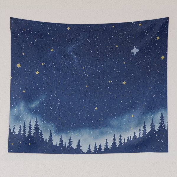 Item preview, Watercolor Starry Night Sky | Serene and Magical designed and sold by Polariszero.
