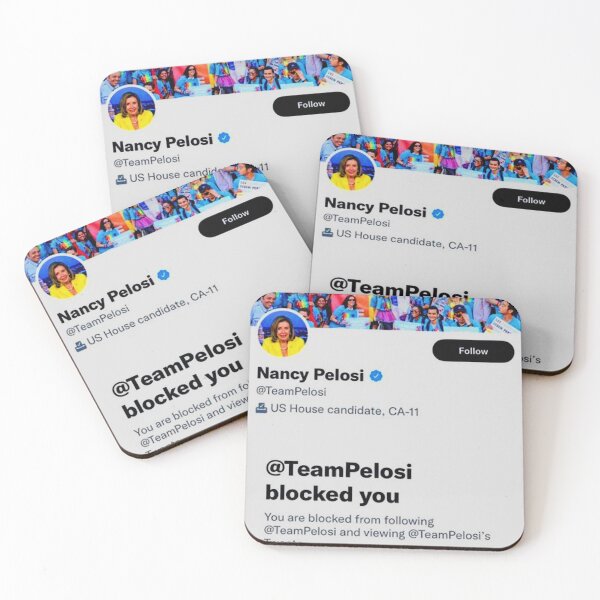 Item preview, Pelosi blocked me designed and sold by Peaches merch.