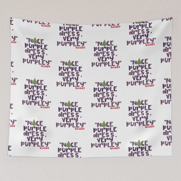 Aperçu de l'œuvre Jolie robe violette. Très violet -Buddy l'Elfe, Elfe créée et vendue par Sticker Up.
