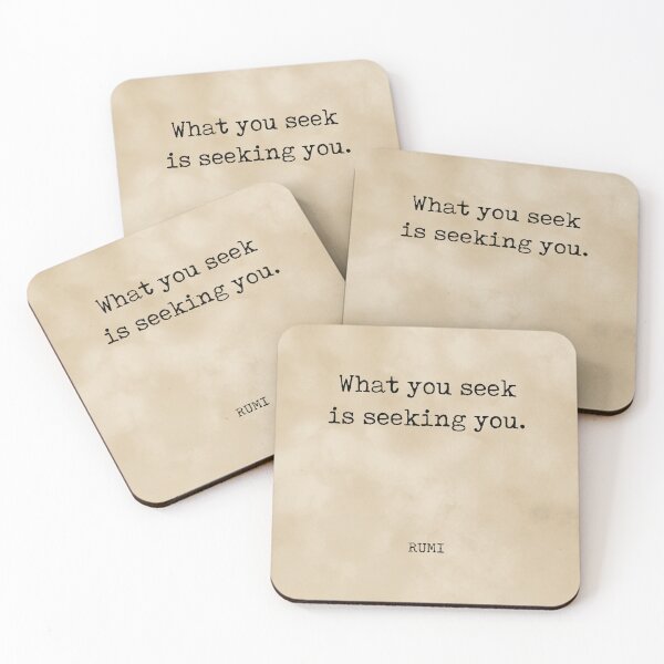 Item preview, Rumi Quote 02 - What you seek is seeking you - Typewriter Print - Vintage designed and sold by Studio Grafiikka.