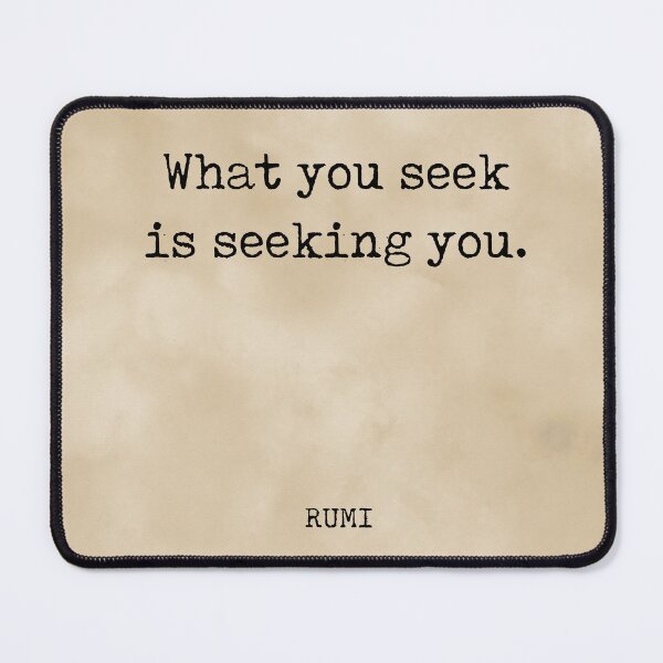 Item preview, Rumi Quote 02 - What you seek is seeking you - Typewriter Print - Vintage designed and sold by Studio Grafiikka.