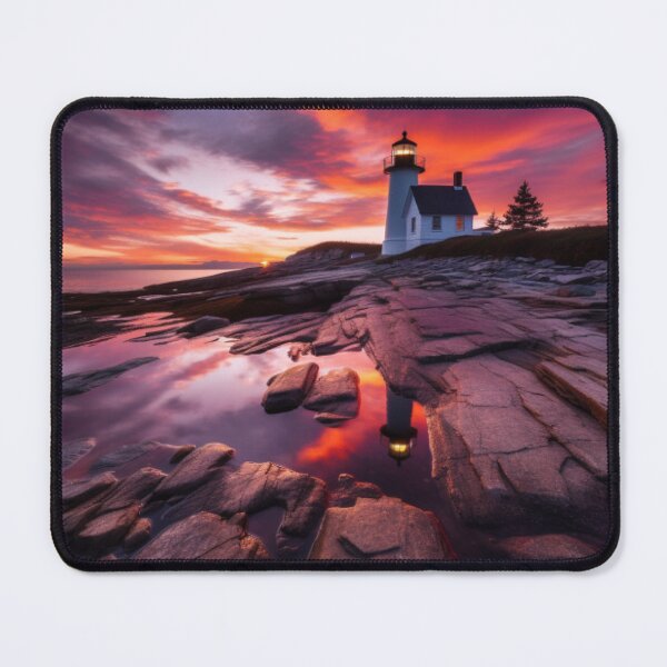 Item preview, Guiding Light of Pemaquid Point - Majestic Lighthouse by the Sea designed and sold by Dubage603.