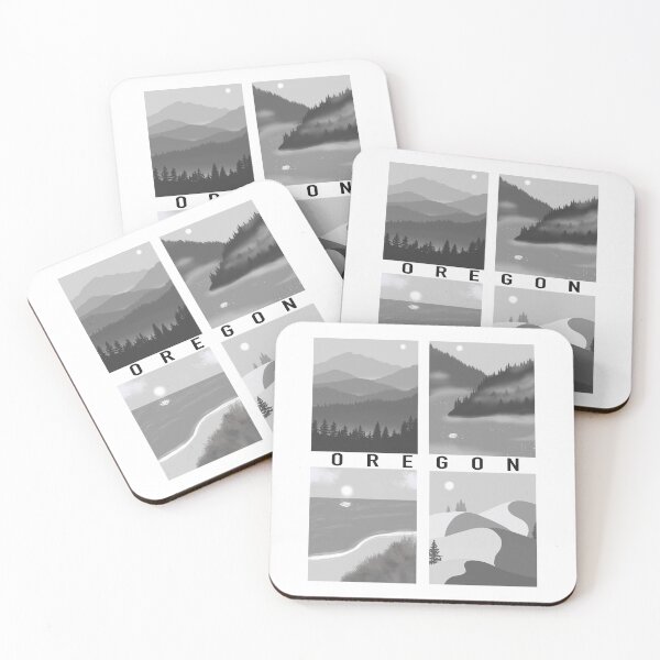 Item preview, Oregon Scene Cards (black) designed and sold by ReisssPieces.