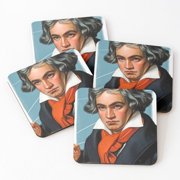 Item preview, German composer Ludwig van Beethoven illustration  designed and sold by Litstoy.