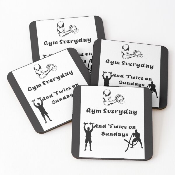 Item preview, Gym Everyday and Twice on Sundays (2) designed and sold by Steph1TheArtist.