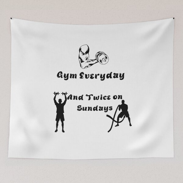 Item preview, Gym Everyday and Twice on Sundays (2) designed and sold by Steph1TheArtist.