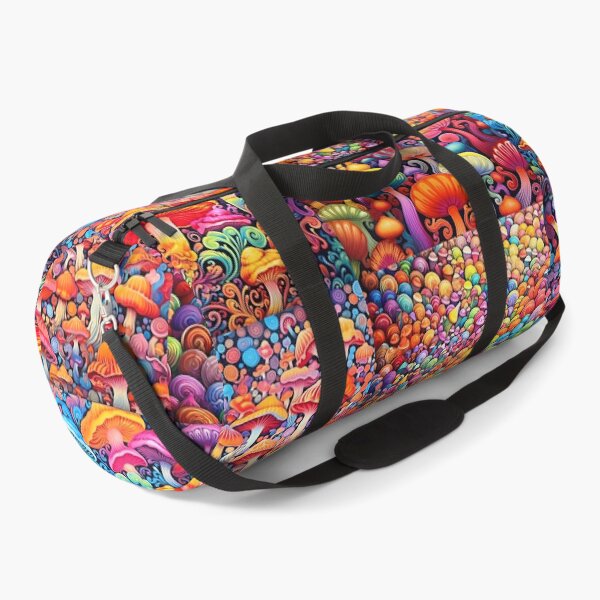 Item preview, Colorful and vibrant boho mushroom art pattern designed and sold by Earth Nature Creations.