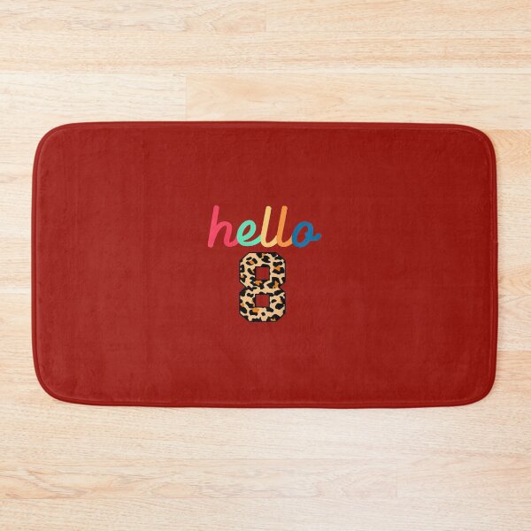Item preview, Kids Hello 8 Birthday 8 Years 8th Birthday 	 	 Leopard Print 	 	 designed and sold by okizcscyauv98.