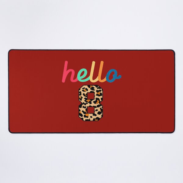 Item preview, Kids Hello 8 Birthday 8 Years 8th Birthday 	 	 Leopard Print 	 	 designed and sold by okizcscyauv98.