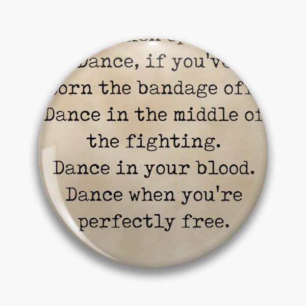 Item preview, Rumi Quote 03 - Dance when you're perfectly free - Typewriter Print - Vintage designed and sold by Studio Grafiikka.