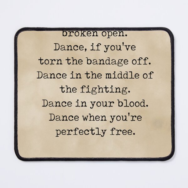 Item preview, Rumi Quote 03 - Dance when you're perfectly free - Typewriter Print - Vintage designed and sold by Studio Grafiikka.