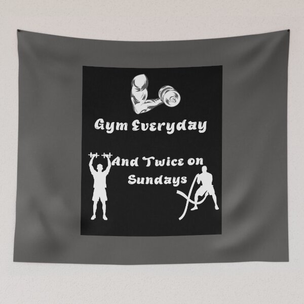 Item preview, Gym Everyday And Twice on Sundays designed and sold by Steph1TheArtist.