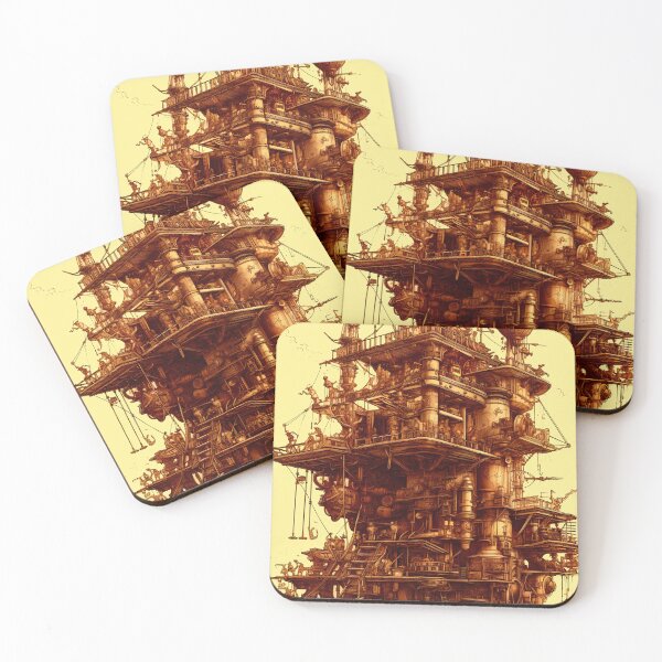Item preview, Victorian Rube Goldberg Steampunk Machine Architecture designed and sold by entwithanaxe.