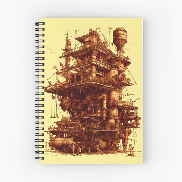 Item preview, Victorian Rube Goldberg Steampunk Machine Architecture designed and sold by entwithanaxe.