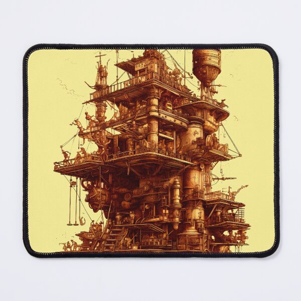 Item preview, Victorian Rube Goldberg Steampunk Machine Architecture designed and sold by entwithanaxe.