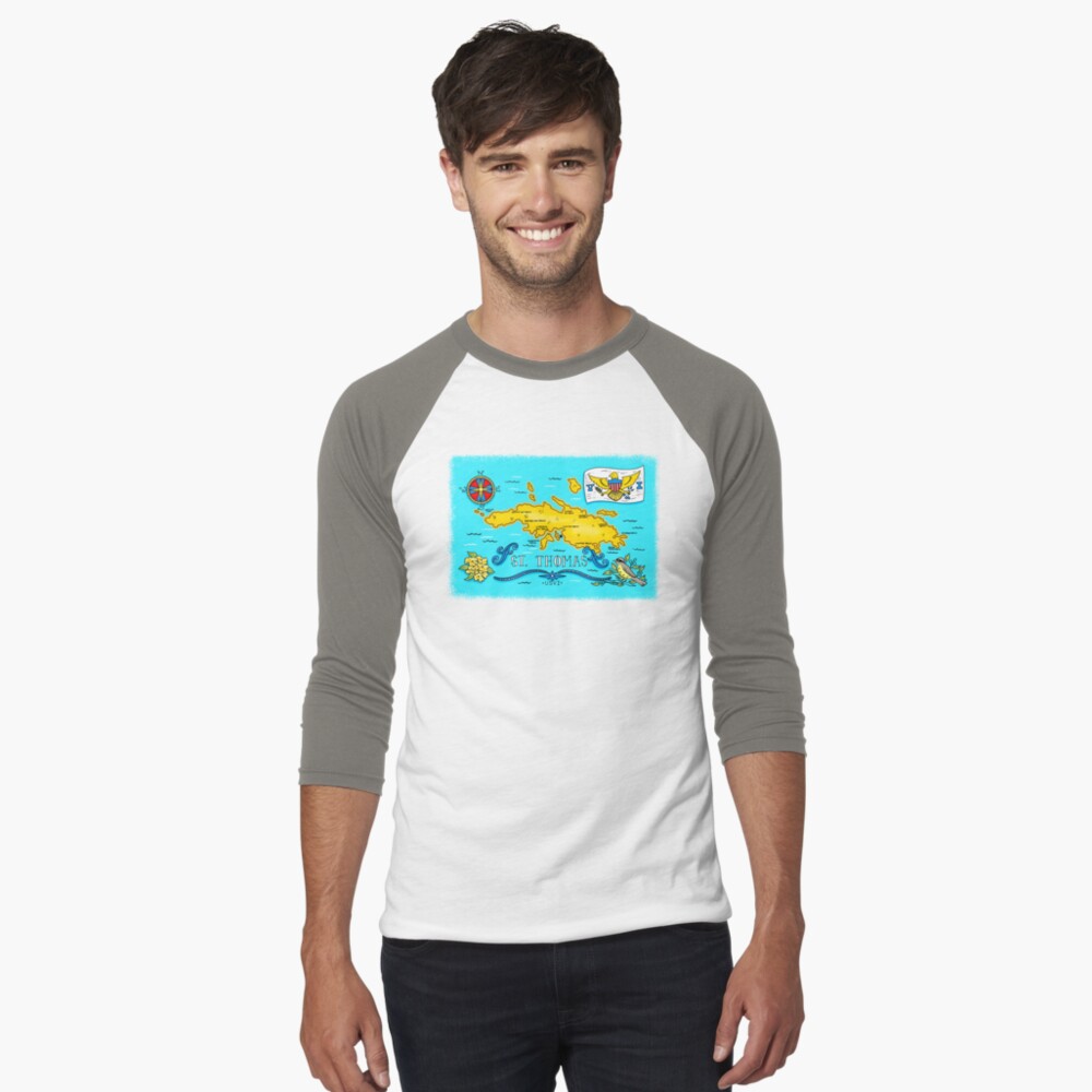 Item preview, Baseball ¾ Sleeve T-Shirt designed and sold by Wildharegrafix.