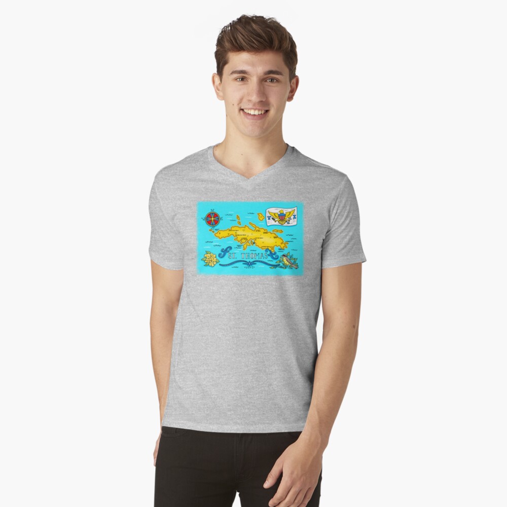 Item preview, V-Neck T-Shirt designed and sold by Wildharegrafix.