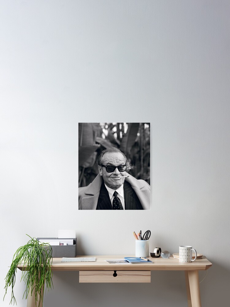Thumbnail 2 of 3, Poster, Jack Nicholson B&W designed and sold by barnydOneal.
