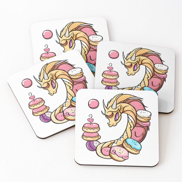 Item preview, Kawaii Dragon Donut Love designed and sold by druidwolfart.